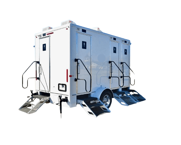 4 Stall Restroom Trailer Rental